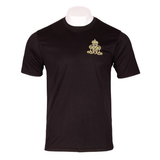 Picture of RL Black Wicking T-Shirt - HQ - Emb Badge on Left Chest with Print on Reverse - Large