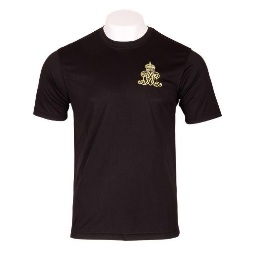 Picture of RL Black Wicking T-Shirt - HQ - Emb Badge on Left Chest with Print on Reverse - Medium 